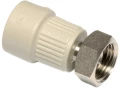 Изображение товара Муфта PP-R переходная комбинированная Ekoplastik Дн16х1/2″ Ру20 накидная гайка