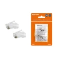 Изображение товара Разъем TDM RJ45 8P8C UTP неэкранированный для кабеля категории 6, корпус - поликарбонат, цвет - прозрачный, блистер - 10шт