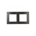 Изображение товара Рамка для розеток и выключателей ЭРА Серия 12 2П 2 поста графит скрытый монтаж