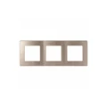 Изображение товара Рамка ЭРА Серия 12 Сатин 3П 3 поста для розеток и выключателей