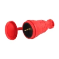 Изображение товара Розетка ЭРА R8-RED-IP44 каучуковая с заземлением IP44 красная, 16А