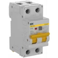 Изображение товара Автоматический выключатель дифференциального тока двухполюсный IEK KARAT АВДТ32EM C16 A30, ток утечки 30 мА, сила тока 16 А, отключающая способность 6 кА KA-VD14-1-016-C-030-A