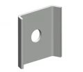 Изображение товара Пластина EKF STRUT-система S-Line 1 отверстие Ø13 мм, высота - 5 мм, ширина - 40 мм, длина - 40 мм, толщина - 2.5 мм, материал - сталь, покрытие - горячее цинкование погружением, цвет - светло-серый