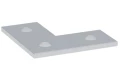 Изображение товара Пластина EKF STRUT-система S-Line L-образная 3 отверстия Ø13 мм, высота - 5 мм, ширина - 89 мм, длина - 89 мм, толщина - 5 мм, материал - сталь, покрытие - горячее цинкование погружением, цвет - светло-серый