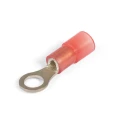 Изображение товара Наконечник кольцевой КВТ НКИ(н) 10-8 изолированный, сечение 10 мм2, диаметр кольца 8.4 мм, материал - медь, цвет - красный