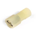 Изображение товара Разъем плоский КВТ РПИ-М(н) 6-(6.3), сечение 6 мм2, длина 23.4 мм, материал - латунь, цвет - желтый