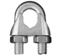 Изображение товара Зажим для троса EKF DIN 741, диаметр троса - 5 мм, материал - аллюминий, покрытие - лак