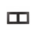 Изображение товара Рамка ЭРА Серия 12 Сатин 2П 2 поста из термопласта антрацит