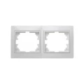 Изображение товара Рамка Intro Plano 2П 2 поста, горизонтальная, корпус - термопласт, цвет - белый