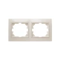 Изображение товара Рамка Intro Plano 2П 2 поста, горизонтальная, корпус - термопласт, цвет - слоновая кость