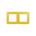 Изображение товара Рамка ЭРА Серия 12 2П 2 поста желтая из поликарбоната