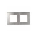 Изображение товара Рамка для розеток и выключателей ЭРА Серия 12 Сатин 2П 2 поста алюминий