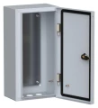 Изображение товара Корпус навесной IEK ЩМП-4.2.1-0 150х210х400 мм, толщина двери/крышки - 1 мм, толщина плиты - 1 мм, глубина - 150 мм, ширина - 210 мм, высота - 400 мм, IP54, материал - сталь, цвет - серый