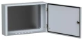 Изображение товара Корпус навесной IEK ЩМП-4.6.1-0 150х600х400 мм, толщина двери/крышки - 1 мм, толщина плиты - 1 мм, глубина - 150 мм, ширина - 600 мм, высота - 400 мм, IP54, материал - сталь, цвет - серый