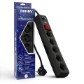 Изображение товара Фильтр сетевой TOKOV ELECTRIC TKE-C05-SF5-5-ZV, 5 розеток, 5 м, защита от перенапряжения