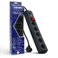 Изображение товара Сетевой фильтр TOKOV ELECTRIC TKE-C06-SF5-1.8-ZV, 5 розеток, 1.8 м кабель, защита от перенапряжения