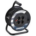 Изображение товара Удлинитель на катушке GENERICA УК40 WKP10-10-04-40-G 4 розетки, 40 м кабель, 2200 Вт