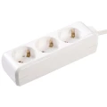Изображение товара Удлинитель IEK WYP10-16-03-01-Z-17 с 3 розетками, длина 1.5 м, белый