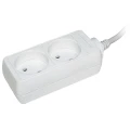 Изображение товара Удлинитель IEK WYP10-06-02-01-N У2 2 розетки 1.5 м мощность 2200 Вт белый