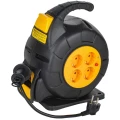 Изображение товара Удлинитель на катушке IEK TW-KP27-16-04-10 TWIST, 4 розетки, 10 м кабель, IP20