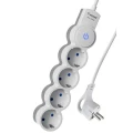 Изображение товара Удлинитель КОСМОС YKsm-4g-Z-V10A с 4 розетками и 3м кабелем, белый, IP20