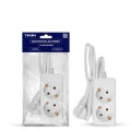 Изображение товара Удлинитель TOKOV ELECTRIC 2 розетки 1.5 м IP20 заземление белый