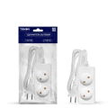 Изображение товара Удлинитель TOKOV ELECTRIC TKE-C01-BU2-075, розетки - 2 шт, длина кабеля - 5 м, ток номинальный - 10 А, мощность максимальная - 2200 Вт, IP20,без заземления