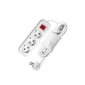 Изображение товара Удлинитель UNIVersal S-303, розетки - 3 шт, длина кабеля - 2 м, ток номинальный - 16 А, IP20, с заземлением, выключателем