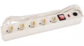 Изображение товара Сетевой фильтр IEK WFP10 5м 5 гнезд 2200 Вт защита техники белый