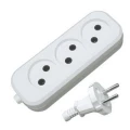 Изображение товара Удлинитель UNIVersal У6-639, розетки - 3 шт, длина кабеля - 10 м, ток номинальный - 6 А, мощность максимальная - 1300 Вт, IP20, без заземления, белый