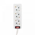Изображение товара Удлинитель PROCONNECT 11-7210, розетки - 3 шт, длина кабеля - 3 м, ток номинальный - 6 А, мощность максимальная - 1300 Вт, IP20, с заземлением и выключателем, белый