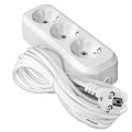 Изображение товара Удлинитель UNIVersal E-303 с 3 розетками, длина 10 м, IP20, заземление, белый