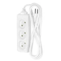 Изображение товара Удлинитель ФОТОН 10-33, розетки - 3 шт, длина кабеля - 3 м, ток номинальный - 10 А, мощность максимальная - 2500 Вт, IP20, без заземления, белый