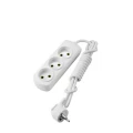 Изображение товара Удлинитель LEZARD Letitia 721-0302-303, розетки - 3 шт, длина кабеля - 2 м, ток номинальный - 16 А, мощность максимальная - 3500 Вт, IP20, без заземления, белый