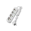 Изображение товара Удлинитель LEZARD Letitia 721-0402-401, розетки - 4 шт, длина кабеля - 2 м, ток номинальный - 16 А, мощность максимальная - 3500 Вт, IP20, с заземлением, белый