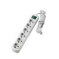 Изображение товара Удлинитель LEZARD Letitia 721-0603-602, розетки - 6 шт, длина кабеля - 3 м, ток номинальный - 16 А, мощность максимальная - 3500 Вт, IP20, с заземлением и выключателем, белый