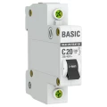 Изображение товара Автоматический выключатель однополюсный EKF Basic ВА47-29 1P 20А (С) 4.5kА, сила тока 20 А, тип расцепления С, отключающая способность 4.5 kА