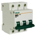 Изображение товара Автоматический выключатель трехполюсный Schneider Electric DEKraft ВА-101 3Р 63А (D) 4.5кА, сила тока 63 А, тип расцепления D, переменный, отключающая способность 4.5 kА