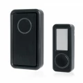 Изображение товара Звонок беспроводной Feron E-379 18 мелодий, черный на батарейках, IP44, корпус - пластик