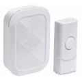 Изображение товара Звонок беспроводной IEK ДЗБ3/36М белый на батарейках, IP44, напряжение - 4.5 В, корпус - пластик