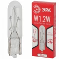 Изображение товара Лампа накаливания автомобильная ЭРА W2x4.6d мощность - 1.2Вт, напряжение - 12В, цоколь - BAX1.2W, для освещения приборной панели