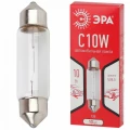 Изображение товара Лампа накаливания автомобильная ЭРА SV8.5 мощность - 10Вт, напряжение - 12В, цоколь - C10W, для освещения салона, номерного знака