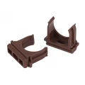 Изображение товара Крепеж-клипса для труб ЭРА CLIP Дн20 материал - пластик, цвет - дуб, упак. 10 шт.