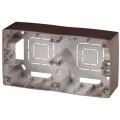 Изображение товара Коробка монтажная ЭРА 12-6102-13 накладная, 2 поста, корпус - пластик, цвет - бронза Б0043177