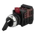 Изображение товара Переключатель ЭРА АLСLR-22 BSW10-ALCLR-3-K02E 3 фиксированных положения I-O-II, количество разомкнутых контактов - 1, количество замкнутых контактов - 1, цвет кнопки - черный