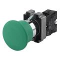 Изображение товара Кнопка управления ЭРА LAY5-BC BBG70-BC-K06E нажимая кнопка Грибок без фиксации и подсветки, количество замкнутых контактов - 1, цвет кнопки - зеленый