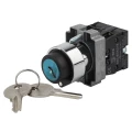 Изображение товара Переключатель ЭРА LAY5-BG45 BSW80-BG-2-K02E 2 положения I-II, без фиксации в положении II с ключом, возврат при отпускании, количество разомкнутых контактов - 1, количество замкнутых контактов - 1, цвет кнопки - черный