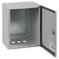 Изображение товара Корпус металлический ЭРА SIMPLE ЩМПг-1-0 IP54 395х310х220 с монтажной панелью, навесной, цвет - серый Б0057148