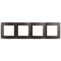 Изображение товара Рамка ЭРА 12 12-5004-13 4 поста, корпус пластик, цвет бронза, монтаж внутренний