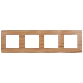 Изображение товара Рамка ЭРА 12 12-5004-09 4 поста 294х81х9 мм, корпус - пластик, монтаж - универсальный, цвет - дуб